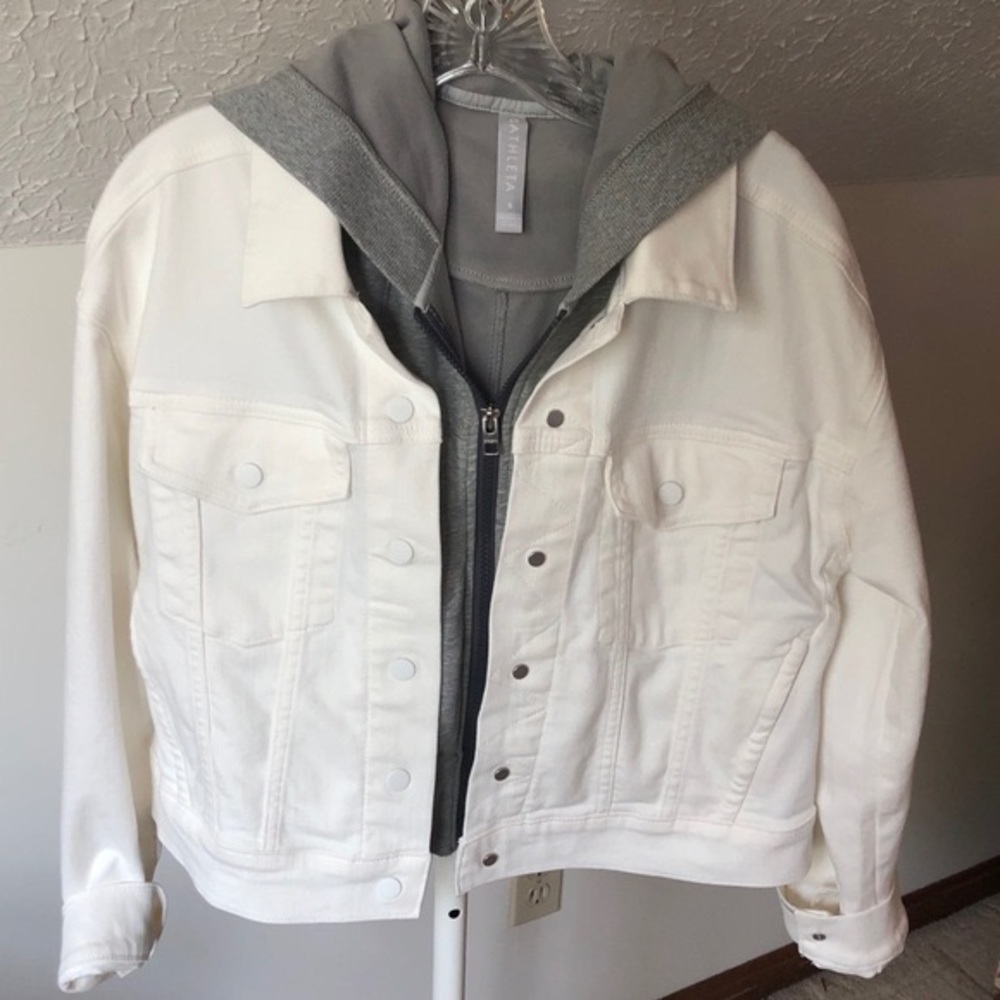 Athleta Double Time Denim Jacket NWT $178